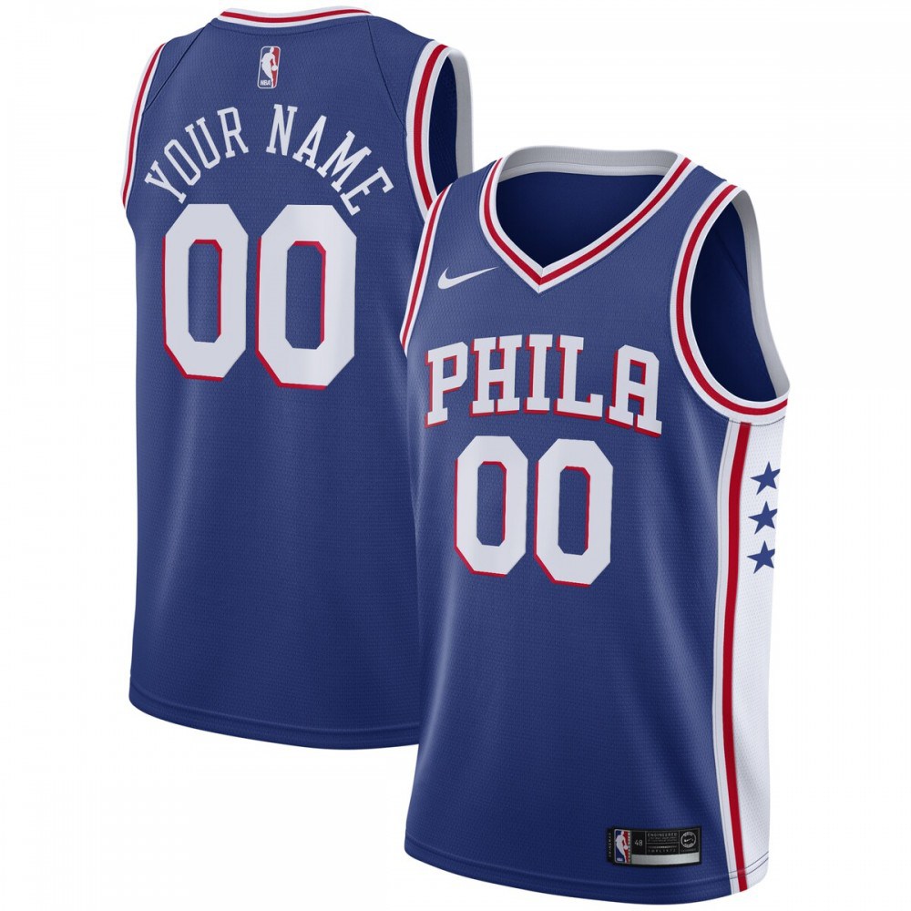 Philadelphia 76ers Youth Swingman Custom Jersey Blue - Icon Edition-Pro Kit Vault | Brand New 26/27 Sports Jerseys